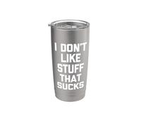 No me gustan las cosas que apestan - Divertido dicho sarcástico fresco Vaso térmico de acero inoxidable de doble pared