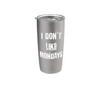 No me gustan los lunes Vaso térmico de acero inoxidable de doble pared