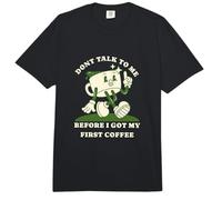 No me hables Antes de mi Primer café Divertido Retro Estilo Comfort Colors Adult Heavyweight T-Shirt