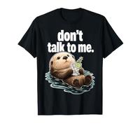 No me hables Cóctel Humor sarcástico Arte Nutria Camiseta