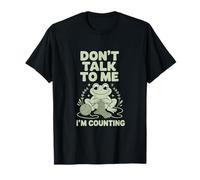 No me hables, Estoy contando a Knitting Frog Camiseta