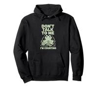 No me hables, Estoy contando a Knitting Frog Sudadera con Capucha
