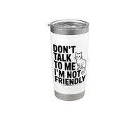 No me hables No soy amigable Vaso térmico de acero inoxidable de doble pared