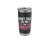 No me hables soy una mujer limerente Vaso térmico de acero inoxidable de doble pared