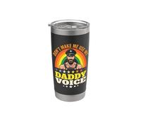 No Me Haces Usar Mi Daddy Voice- Divertido Gay Oso Orgullo Gay Vaso térmico de acero inoxidable de doble pared