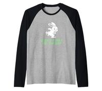 No me Hagas Golpear el Humor del Amante del Conejito Enojado Camiseta Manga Raglan