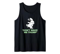 No me Hagas Golpear el Humor del Amante del Conejito Enojado Camiseta sin Mangas