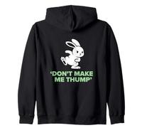 No me Hagas Golpear el Humor del Amante del Conejito Enojado Sudadera con Capucha