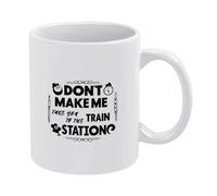 No Me Hagas Llevarte A La Estación De Tren Taza Cerámica Taza De Café Porcelana Tazas 330Ml Para Café Leche Cacao