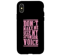 No me Hagas Usar la recuperación de sobriedad por Voz de mi patrocinador Carcasa para iPhone X/XS