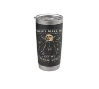 No me hagas usar la voz de mi papá Wolf Dad Funny Vaso térmico de acero inoxidable de doble pared