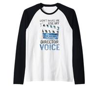 No me Hagas Usar mi Trabajo de Director Director de Voz Camiseta Manga Raglan