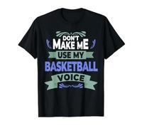 No me Hagas Usar mi Voz de Baloncesto - Jugador de Baloncesto Camiseta gráfica económica, Hombre, Negro, M
