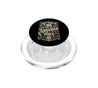 No me Hagas Usar mi Voz del Bibliotecario - Bibliotecario Divertido de la Biblioteca PopSockets PopGrip para MagSafe