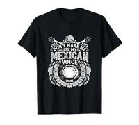 No me Hagas Usar mi Voz Mexicana - Orgullo Divertido de México Camiseta gráfica económica, Hombre, Negro, M