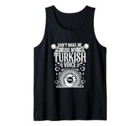 No me Hagas Usar mi Voz turca - Orgullo Divertido de Turquía Camiseta sin Mangas