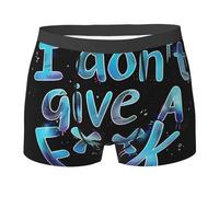 No Me Importa El Garabato Acuarela Negro Hombre Boxer Shorts con Cintura Elástica Calzoncillos Elásticos Bóxer para Dormir Uso Diario Deportivos S