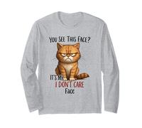 No me Importa la Cara, Gato, Gracioso, indiferente, felino Manga Larga
