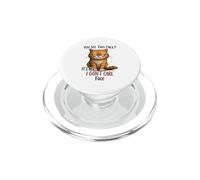 No me Importa la Cara, Gato, Gracioso, indiferente, felino PopSockets PopGrip para MagSafe