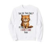 No me Importa la Cara, Gato, Gracioso, indiferente, felino Sudadera