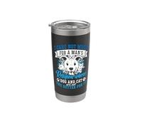 No me importa mucho el apoyo Animales Adopción Bienestar animal Vaso térmico de acero inoxidable de doble pared