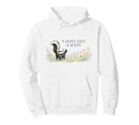 No me Importa un Olor Divertido Skunk Pun Vintage Acuarela Sudadera con Capucha
