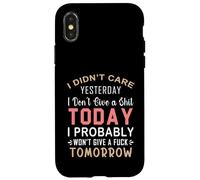 No me importó Ayer No me Importa una Mierda Hoy Probablemente Carcasa para iPhone X/XS