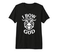 ¡No me inclino Ante ningún Dios! Ateo Anti Religión Pentagrama Ateísmo Camiseta Premium