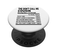 No me llames primo nutrición hecho divertido primos hombres mujeres PopSockets PopGrip Adhesivo