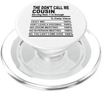 No me llames primo nutrición hecho divertido primos hombres mujeres PopSockets PopGrip para MagSafe