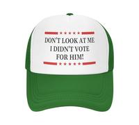 No Me Miren, Yo No Voté. Unisex Gorra Trucker Resistente Gorra De Béisbol Suave Sombrero para Verano Running Aire Libre