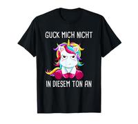 no me mires en Este Tono en Unicornio Camiseta