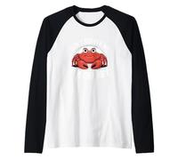 No me molestes, Soy un fanático de Comer cangrejos malhumorados Camiseta Manga Raglan