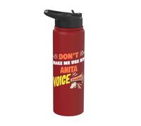 No me obligues a usar mi voz de Anita Nombre divertido de Anita Stainless Steel Insulated Water Bottle