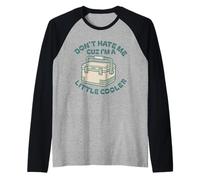 No me odies solo porque soy un poco más genial Juegos de palabras graciosos tontos Camiseta Manga Raglan
