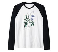 No me Olvides de Flores Azules Amante de Las Plantas para Parejas Camiseta Manga Raglan