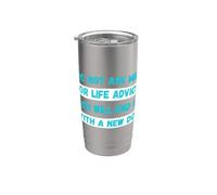 No me pidas consejos de por vida, terminarás un gato nuevo Vaso térmico de acero inoxidable de doble pared