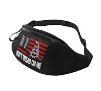 No Me Pises La Bandera Estadounidense Bolso Bandolera Regulable Riñoneras Casual Bolsa De Cintura Para Senderismo Viaje Mujer 14X35Cm