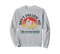 No me sigas Hacer Cosas estúpidas Divertido Motocross Dirt Bike Sudadera