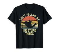 No me sigas, hago cosas estúpidas, paracaidismo vintage Camiseta