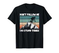 No me sigas I Do Stupid Things Ski Camiseta