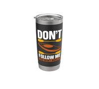 No me sigas, no harás que le guste remar en kayak Vaso térmico de acero inoxidable de doble pared
