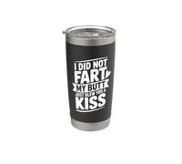No me tiré un pedo en el trasero, solo te di un beso Vaso térmico de acero inoxidable de doble pared