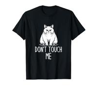 No Me Toques Gracioso Gato Enojado Humor Sarcasmo Meme Camiseta gráfica económica
