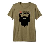 No me toques la Barba - Diseño de Hombre Barbudo Camiseta Premium