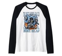 No me voy a quedar Calvo, me Estoy volviendo más Loco, Funny Wolf Camiseta Manga Raglan