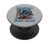 No me voy a quedar Calvo, me Estoy volviendo más Loco, Funny Wolf PopSockets PopGrip Adhesivo