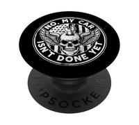 No, mi Coche aún no está Listo, Calavera de Funny Mechanics USA para Amantes de los Coches PopSockets PopGrip Adhesivo