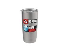 No Miedo Más Votos Democracia Diseño de Votación Vaso térmico de acero inoxidable de doble pared