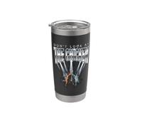 No mires a la granja de gallos divertidos de pollo Vaso térmico de acero inoxidable de doble pared